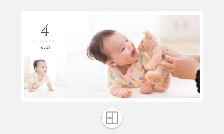 見開きテンプレートを使ってレイアウト